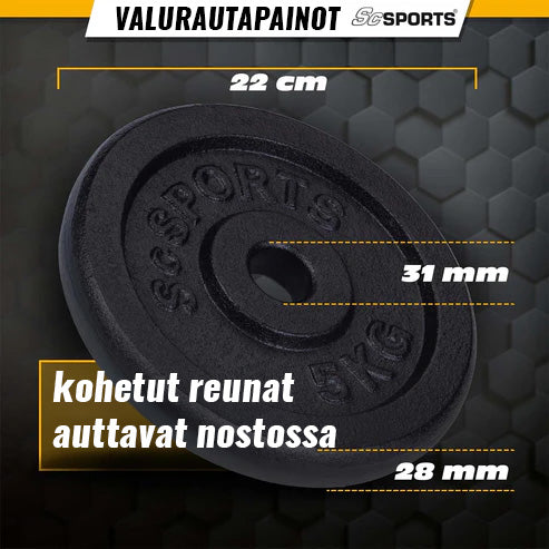 Malmist kettakomplekt 30/31 mm 10–40 kg