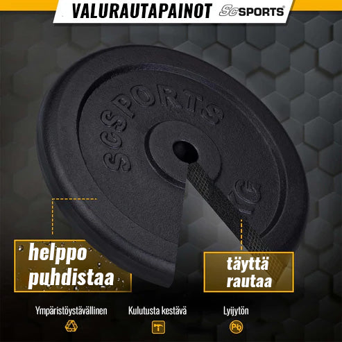 Malmist kettakomplekt 30/31 mm, 15–60 kg
