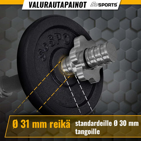 Malmist raskuskettad 30/31 mm, 20–120 kg