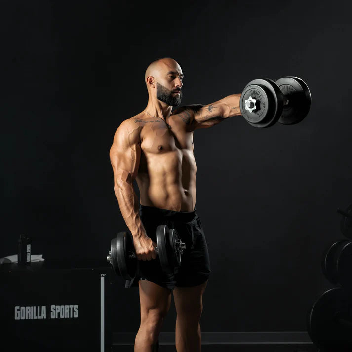 Reguleeritav vinüülist hantlikomplekt 20 kg