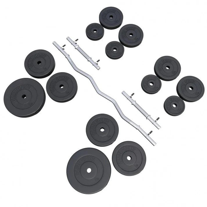 Vinüülist kangikomplekt 70 kg EZ-kangiga