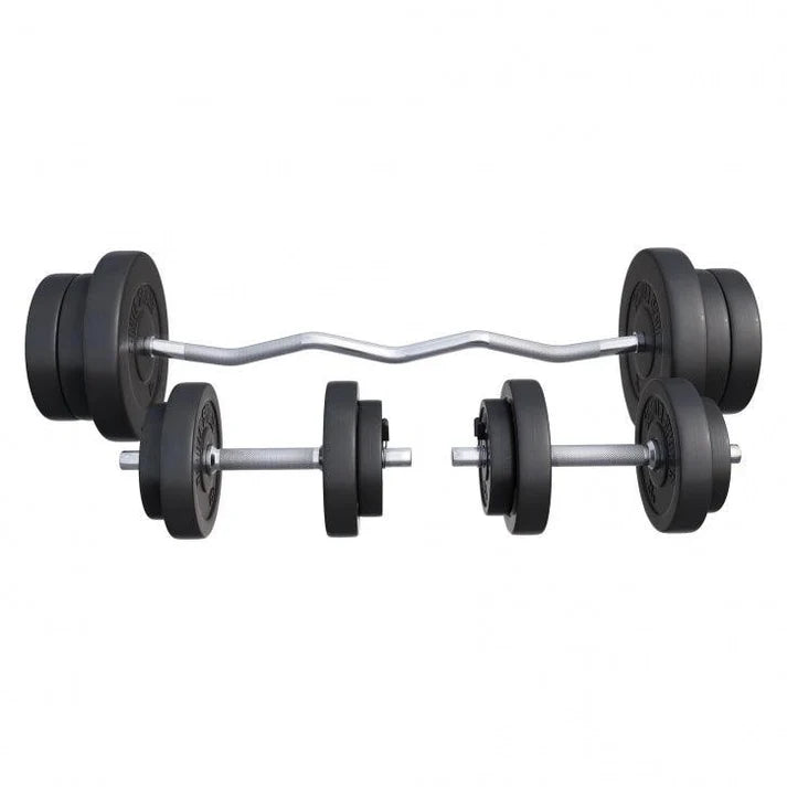 Vinüülist kangikomplekt 70 kg EZ-kangiga