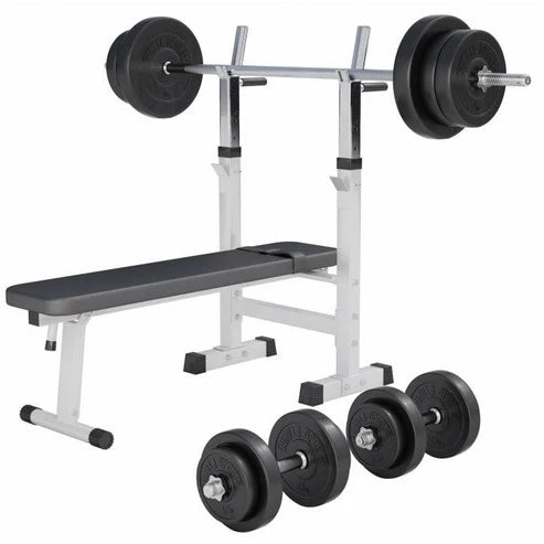 Reguleeritav tõstepink 100 kg raskuskomplektiga