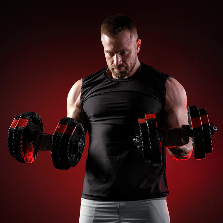Tri Grip hantlikomplekt 30 kg 35 cm varrastega