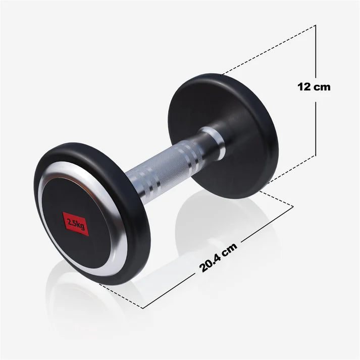 Pro fikseeritud kummikattega hantel 2,5–50 kg