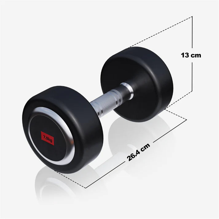 Pro fikseeritud kummikattega hantel 2,5–50 kg