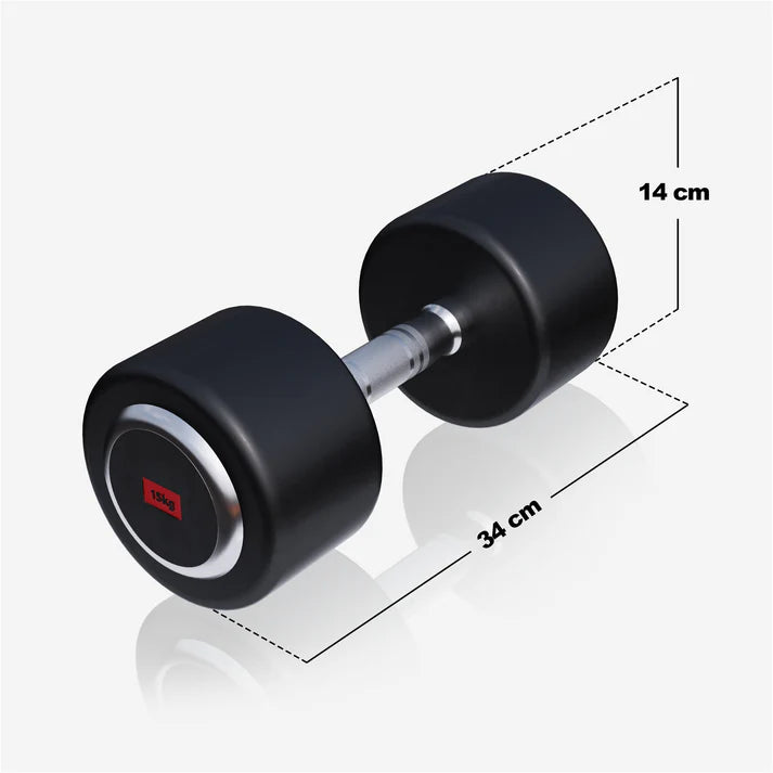 Pro fikseeritud kummikattega hantel 2,5–50 kg