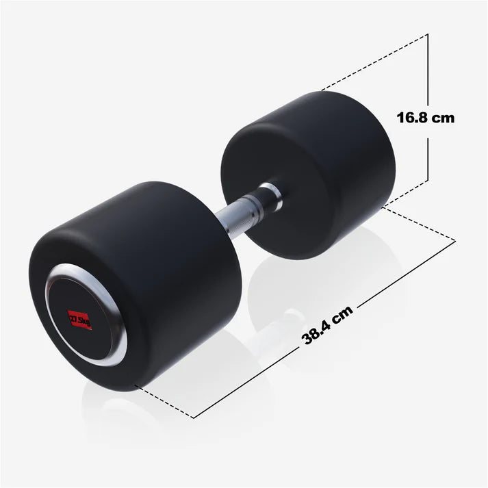 Pro fikseeritud kummikattega hantel 2,5–50 kg