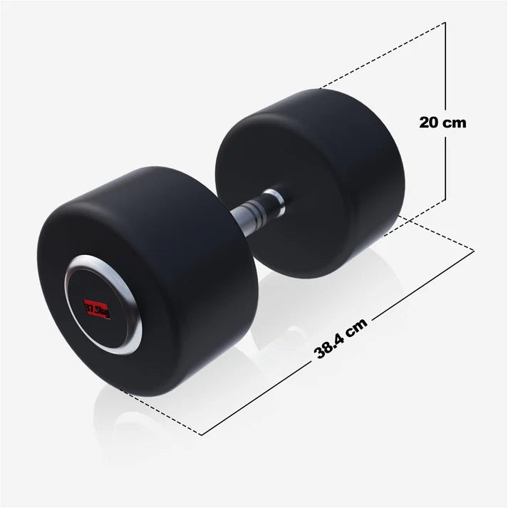 Pro fikseeritud kummikattega hantel 2,5–50 kg
