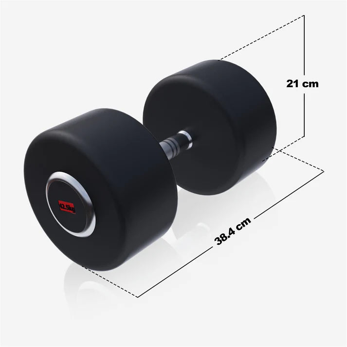 Pro fikseeritud kummikattega hantel 2,5–50 kg