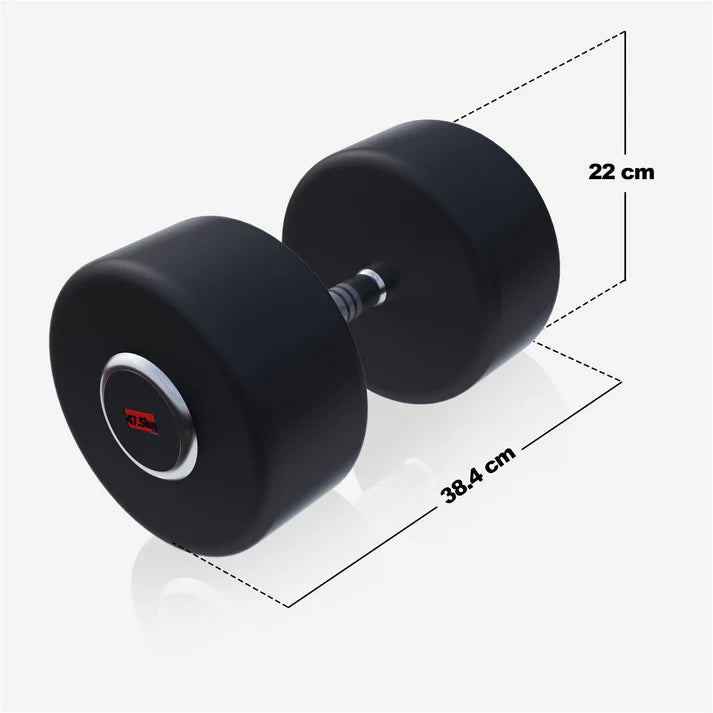 Pro fikseeritud kummikattega hantel 2,5–50 kg