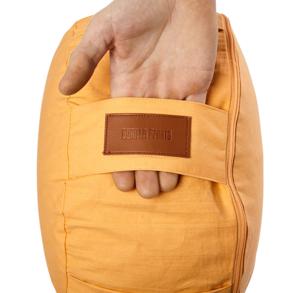 Puuvillane joogapadi 34 x 18 cm, oranž