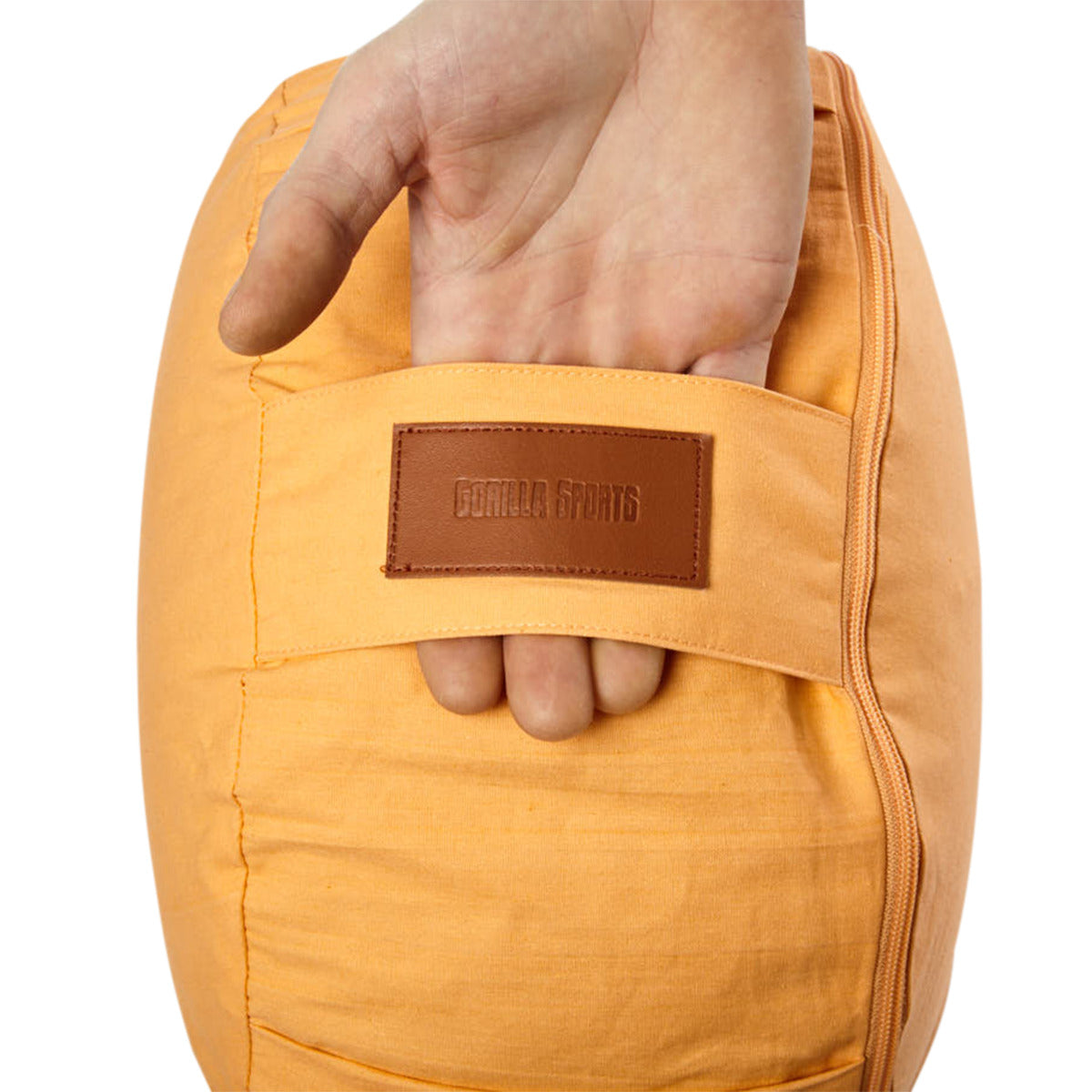 Puuvillane joogapadi 34 x 18 cm, oranž