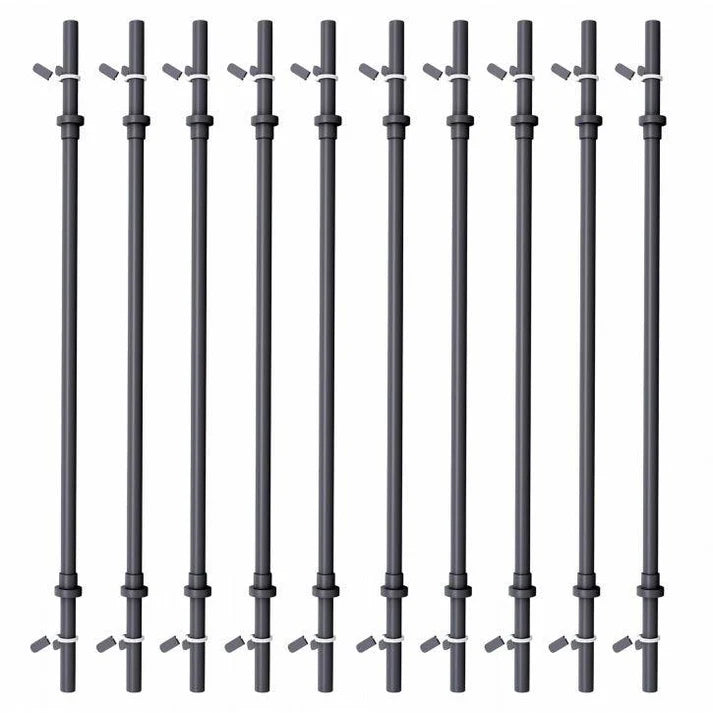Aeroobika-/pump-kang 130 cm – vedruklambritega, must