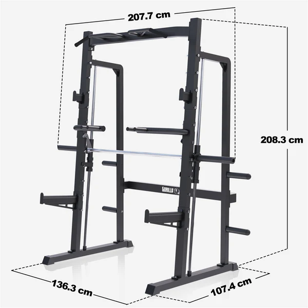 Half Rack Smith-masin ketaste hoidikutega