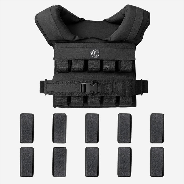 Reguleeritav raskusvest 30 kg, must