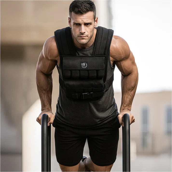 Reguleeritav raskusvest 30 kg, must