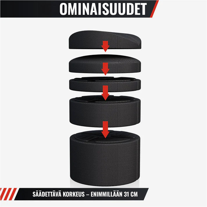 Reguleeritav seljavenitaja 3 kõrgustasemega