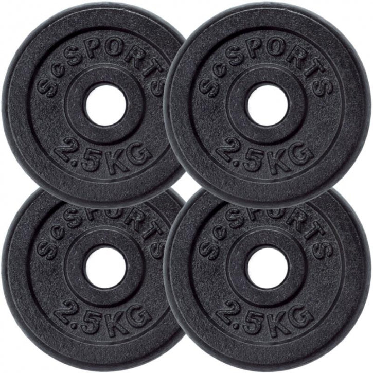 ScSPORTS raskuskettad 4 x 2,5 kg, 30 mm