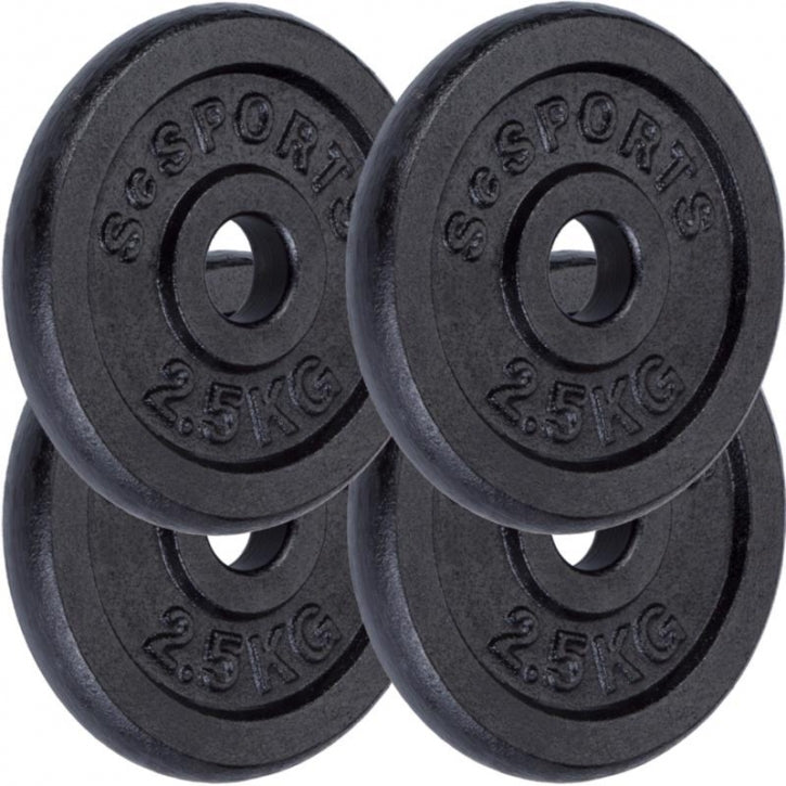 ScSPORTS raskuskettad 4 x 2,5 kg, 30 mm