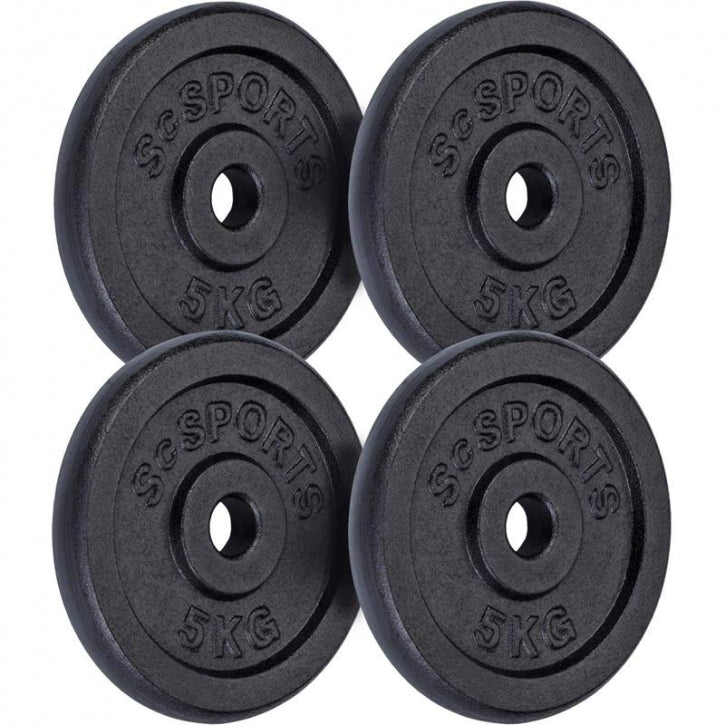 ScSPORTS raskuskettad 4 x 5 kg, 30 mm