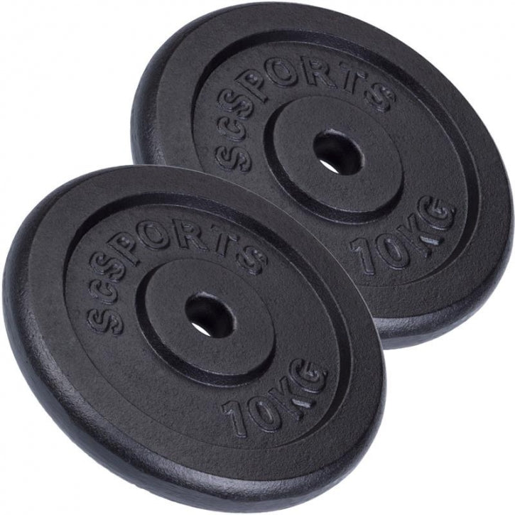 ScSPORTS malmist raskuskettad 2 x 10 kg, 30 mm