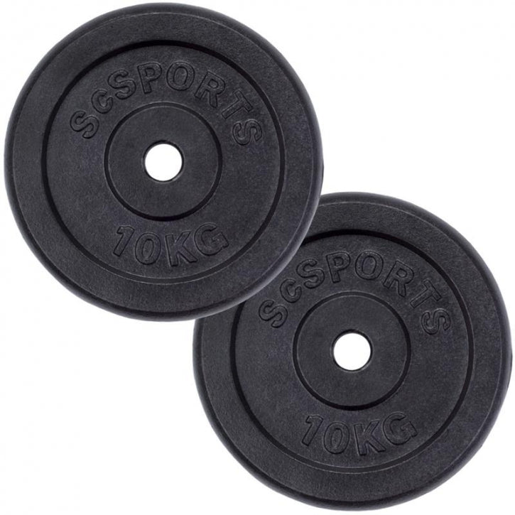 ScSPORTS malmist raskuskettad 2 x 10 kg, 30 mm