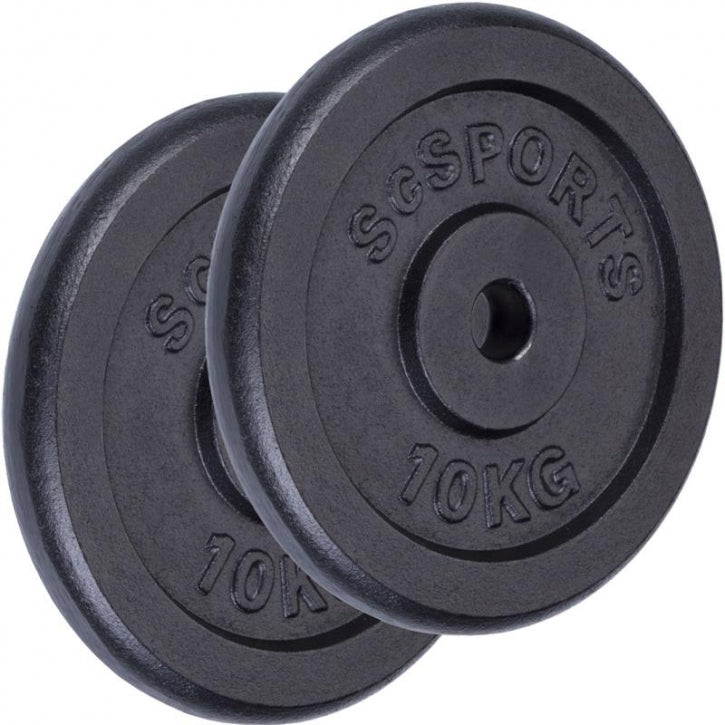 ScSPORTS malmist raskuskettad 2 x 10 kg, 30 mm