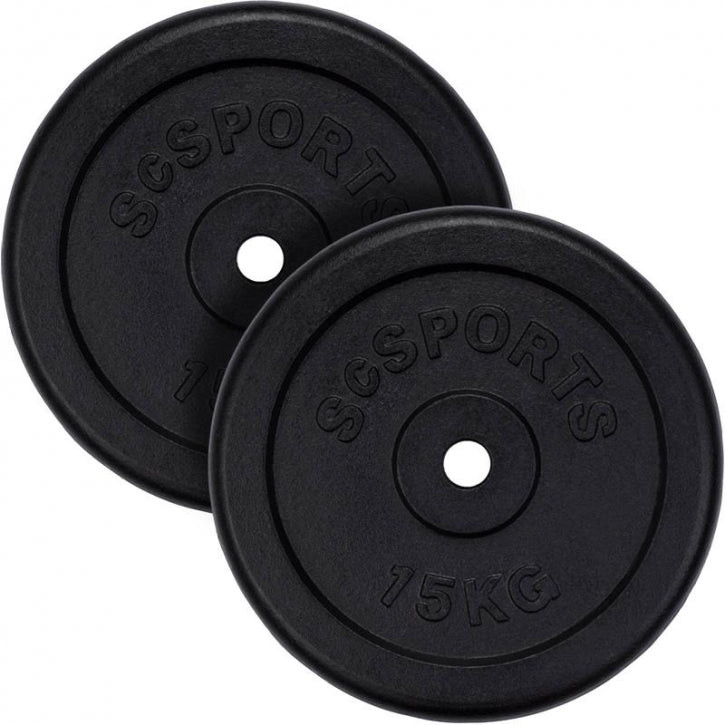 ScSPORTS raskuskettad 2 x 15 kg, 30 mm