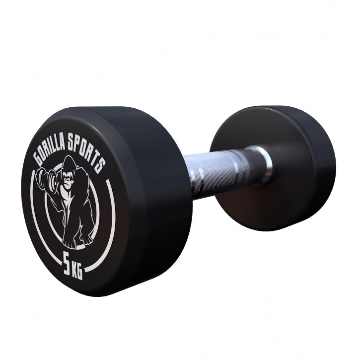 Pro fikseeritud hantlipaar, kummikattega, 2,5–15 kg