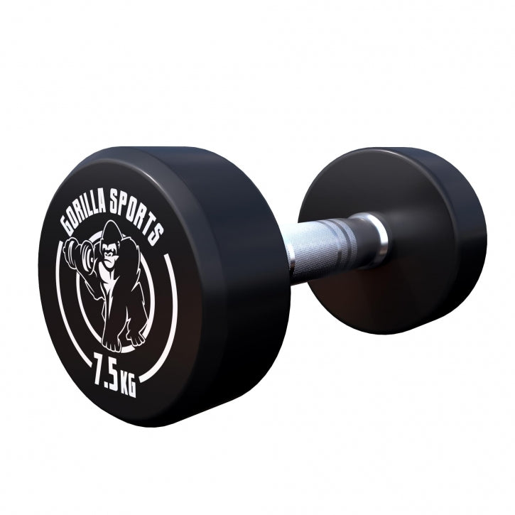 Pro fikseeritud hantlipaar, kummikattega, 2,5–15 kg