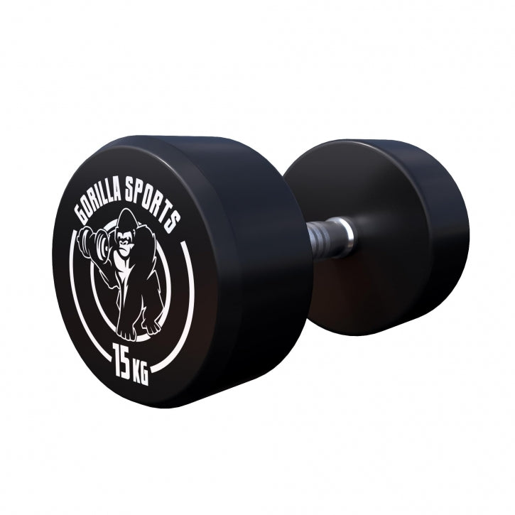 Pro fikseeritud hantlipaar, kummikattega, 2,5–15 kg