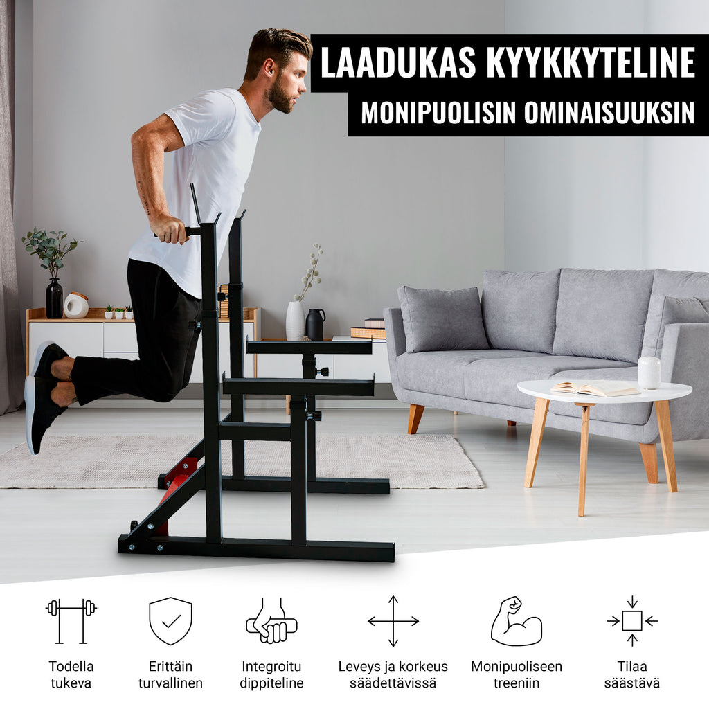 Reguleeritav kükipukk turvavarraste ja dipikäepidemetega