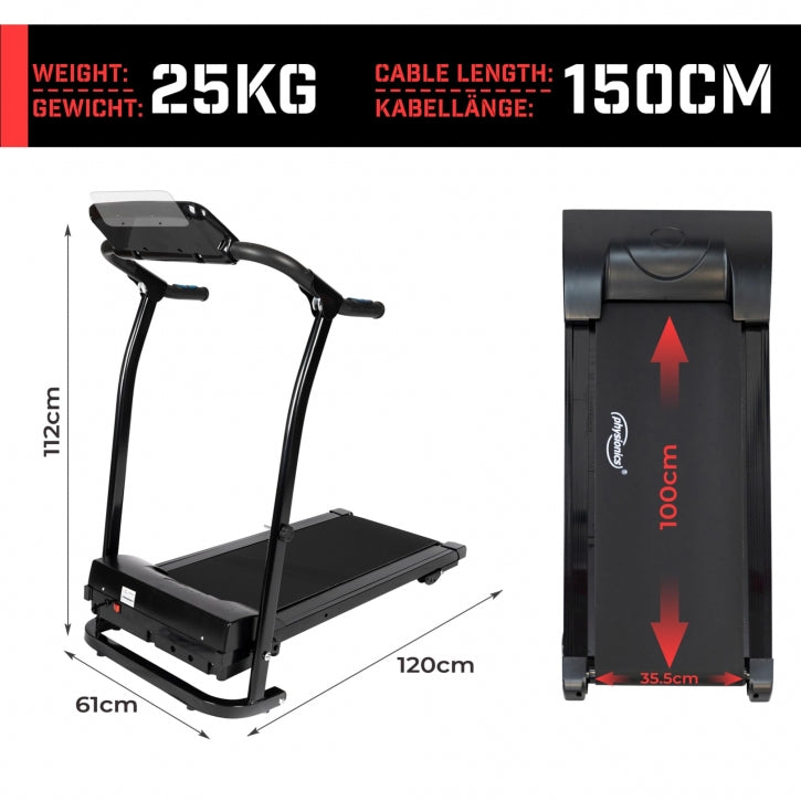 Physionics kokkupandav jooksulint LED-ekraaniga