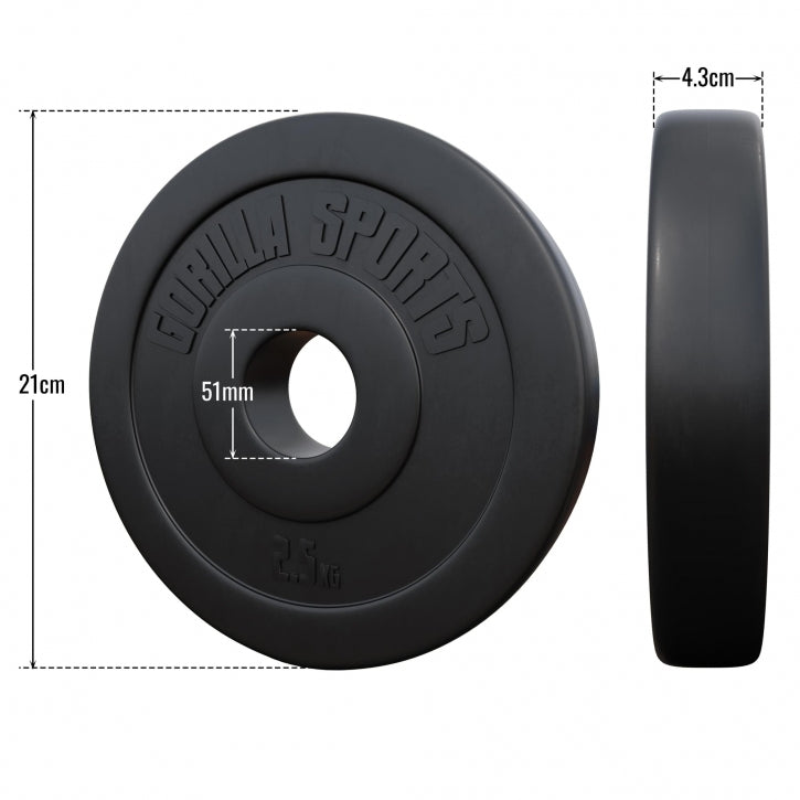 Vinüülkattega raskusketas 2,5 kg 50 mm