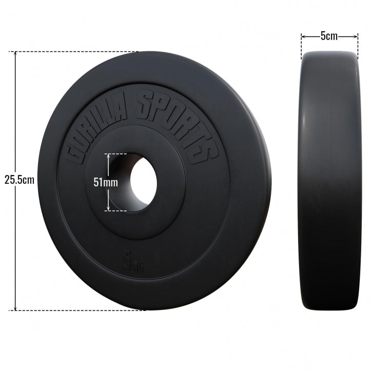 Vinüülkattega raskusketas 5 kg 50 mm