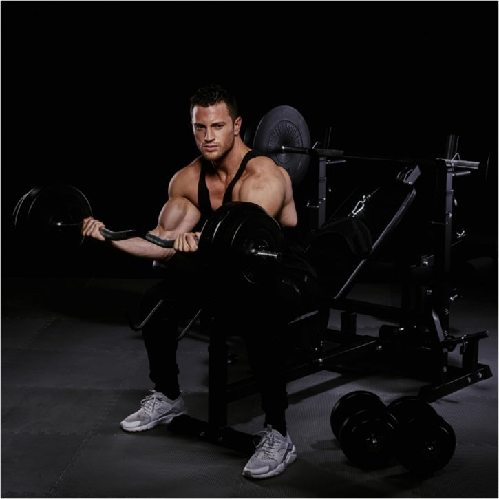 Reguleeritav multifunktsionaalne treeningpink max 280 kg, Black Edition