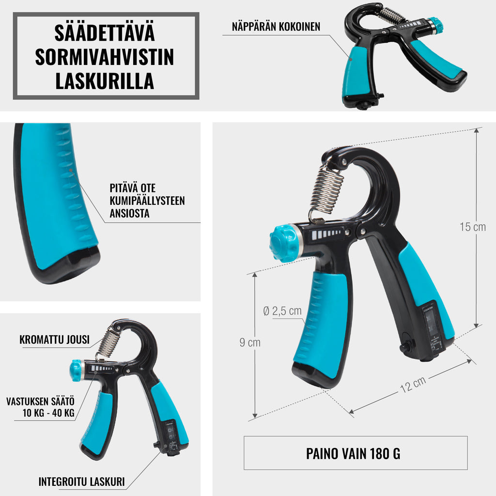 Reguleeritav käepigisti loenduriga 5–60 kg