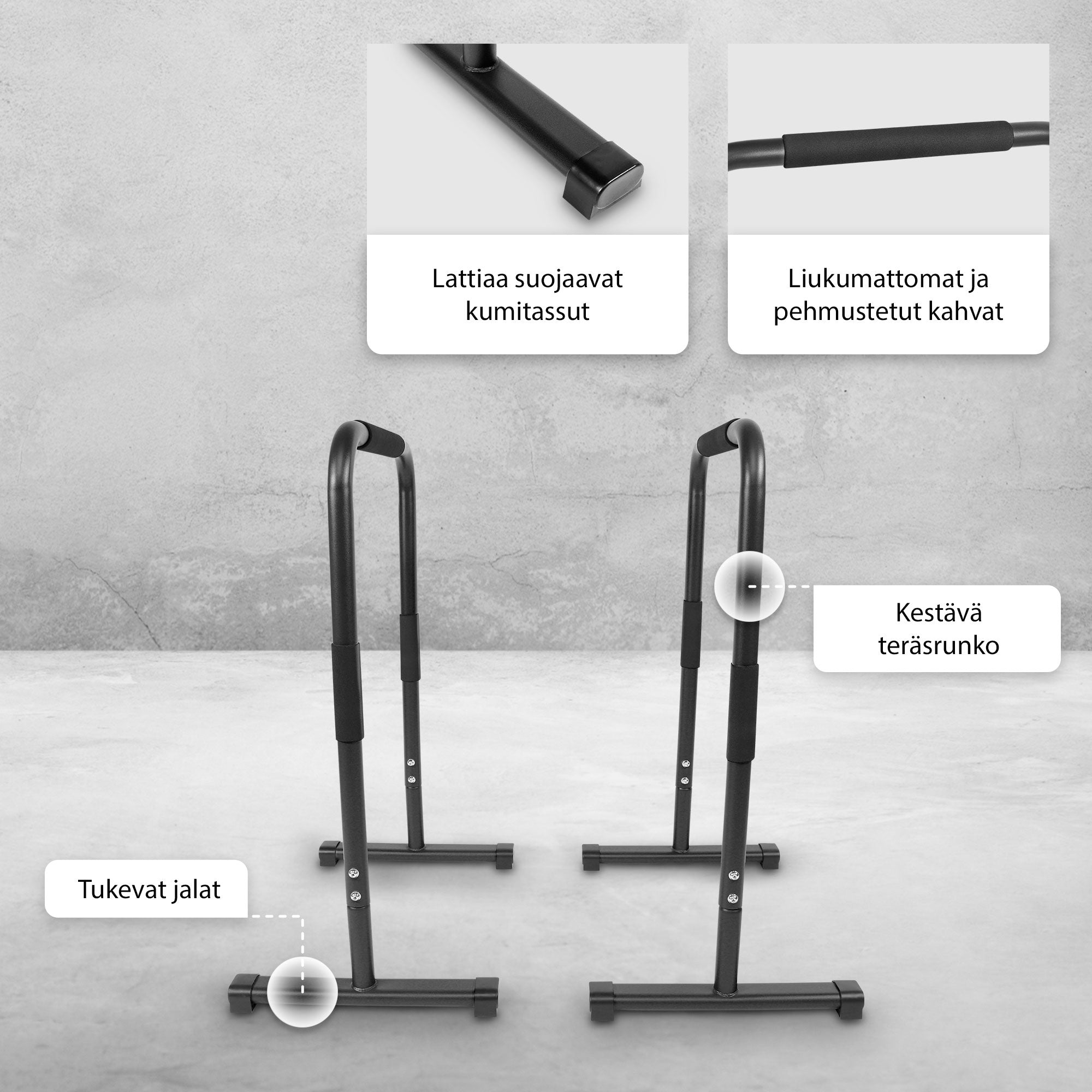 Rööbaspuud / rööbaspuud koju 94 cm keharaskusega treeninguks
