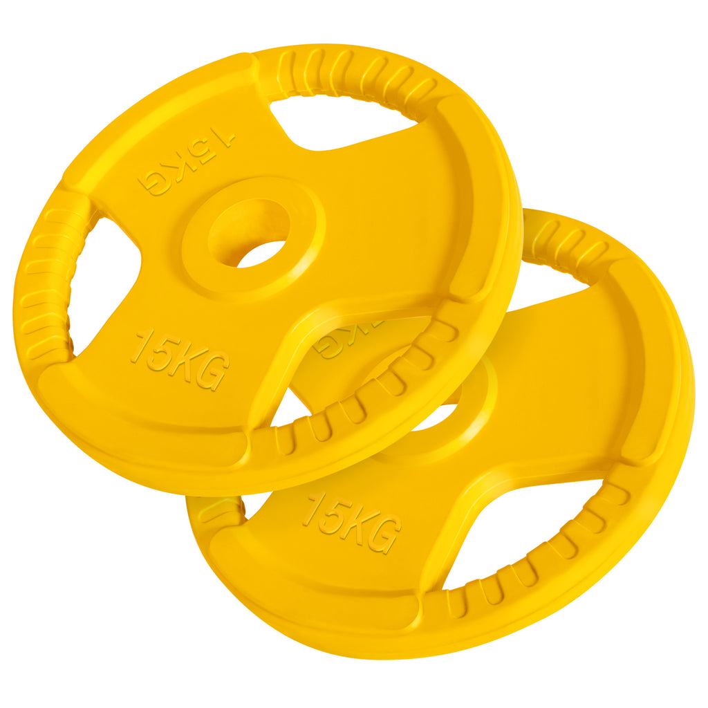 Olümpia Tri Grip raskuskettad 2 x 15 kg, 50 mm, kollane