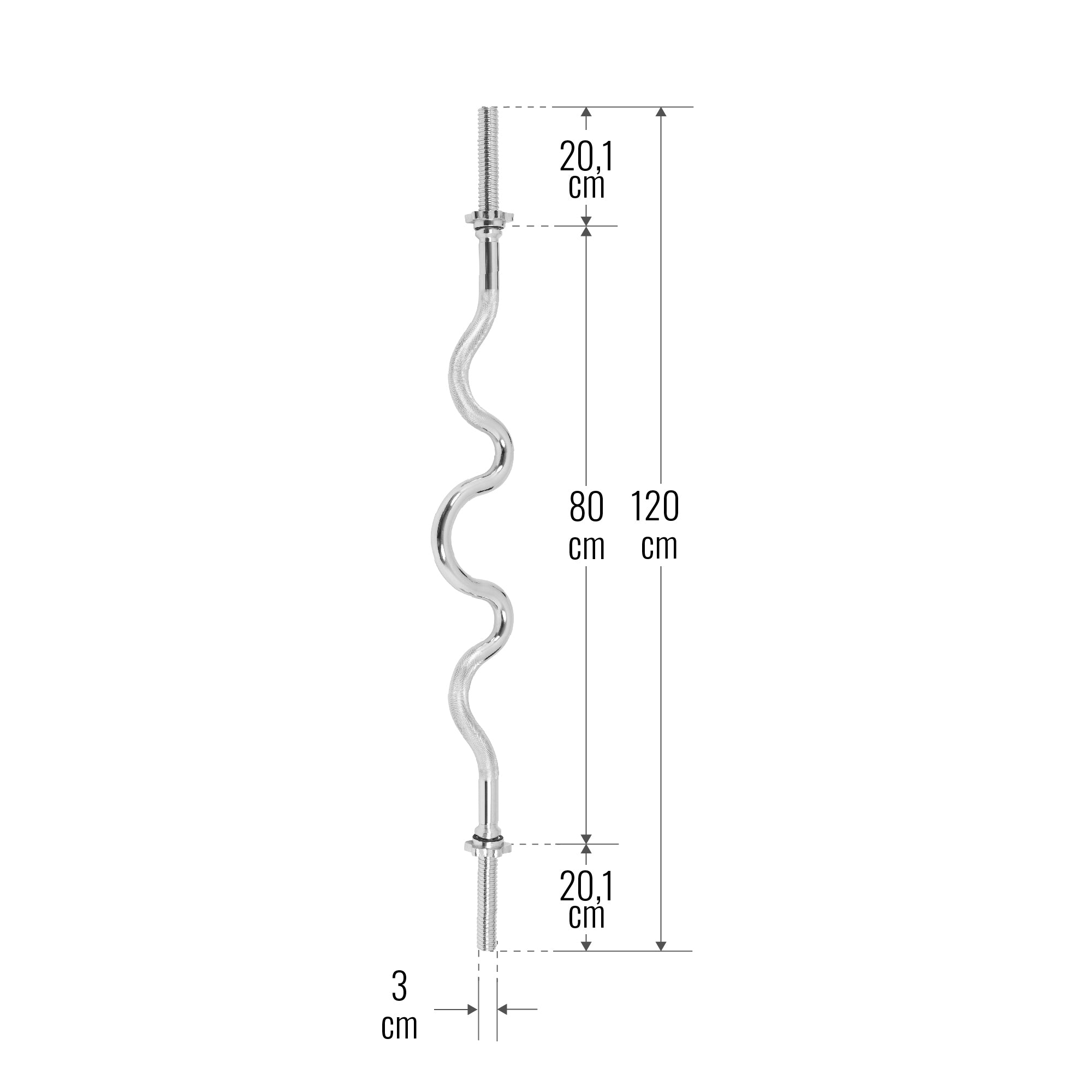 Super EZ nurkkang 120 cm keermelukkudega