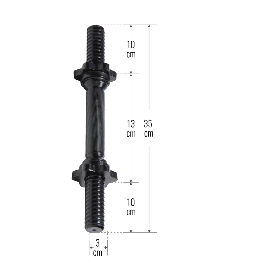 Hantlivars 35 cm keermelukkudega, 30 mm