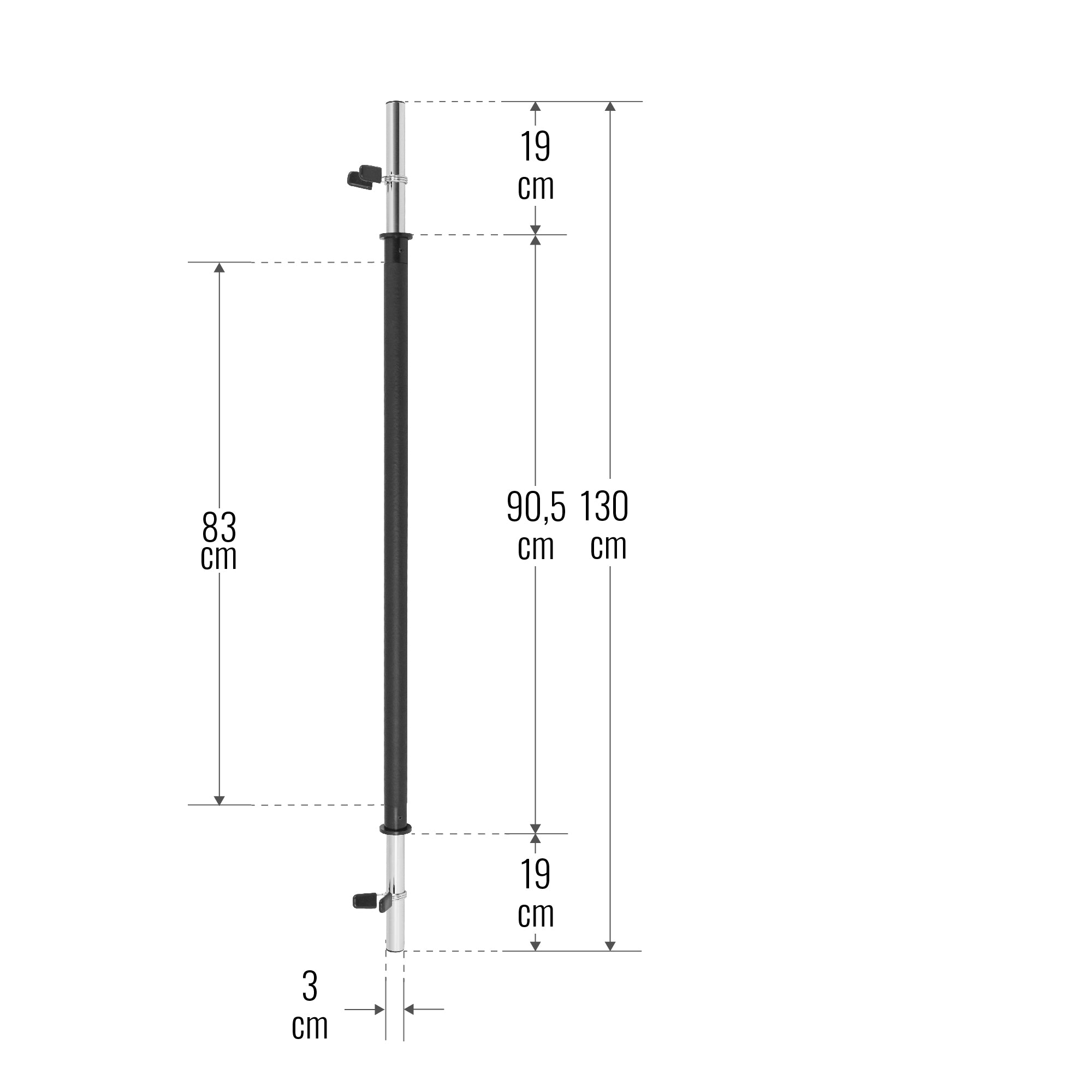 Aeroobika kang vedruklambritega 130 cm