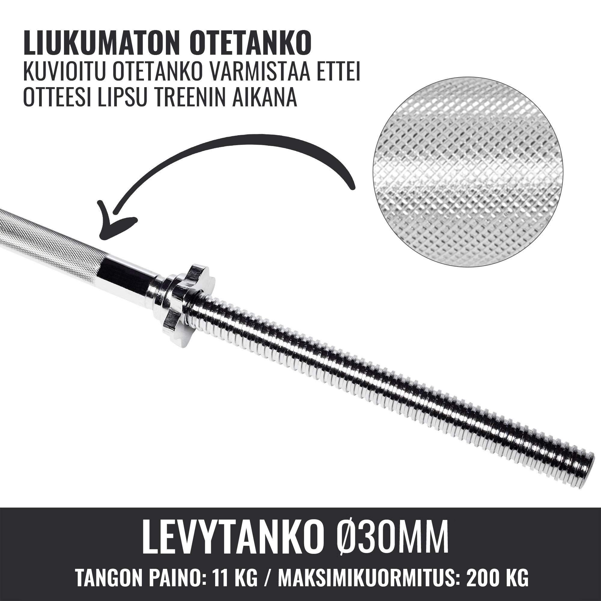 Sirge kang 180 cm keermega lukustitega