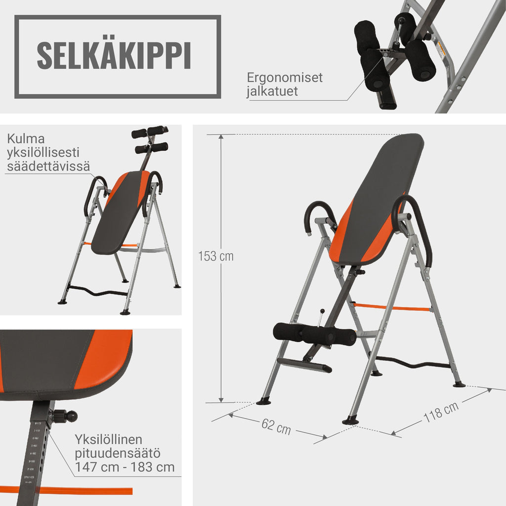 Reguleeritav seljavenituspink / inversioonpink