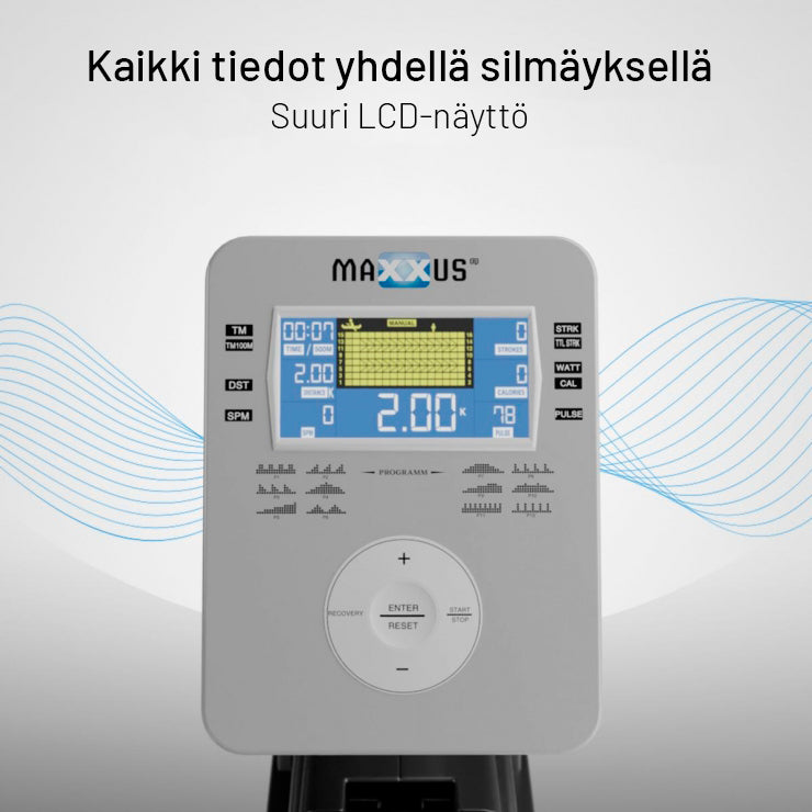 8.1 kokkupandav sõudeergomeeter õhu- ja magnettakistusega