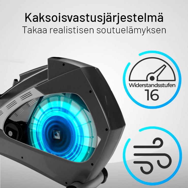 8.1 kokkupandav sõudeergomeeter õhu- ja magnettakistusega