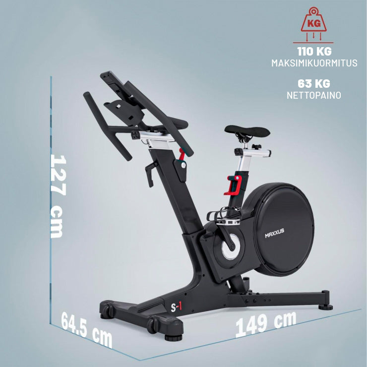 Velotrenažöör S1 LCD-ekraani ja 18 kg hoorattaga