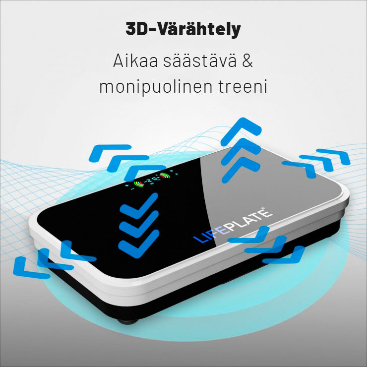 LifePlate 2.0 vibratsiooniplaat vastupanurihmadega