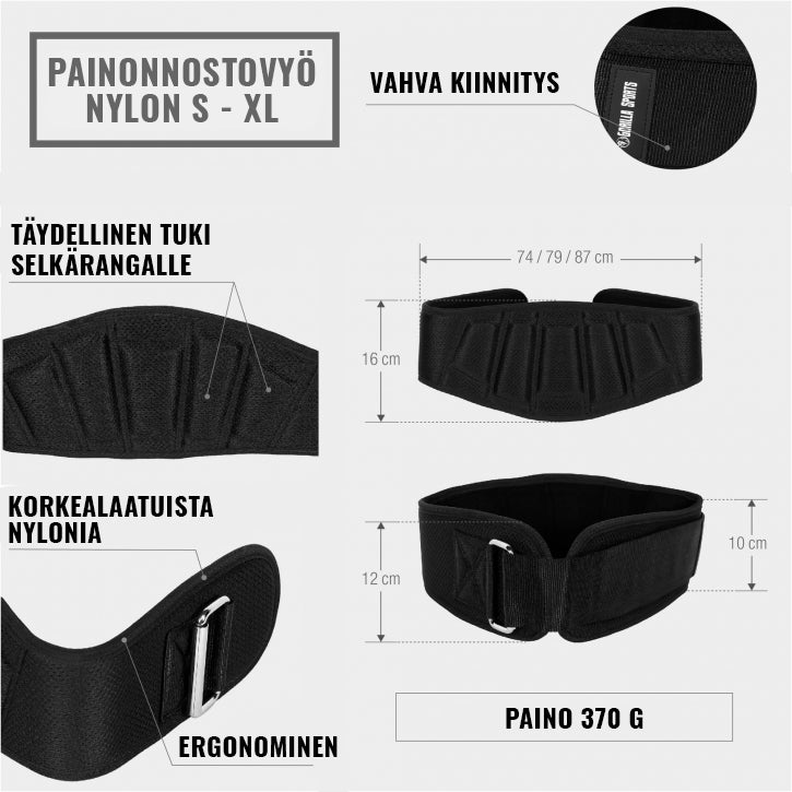 Tõstevöö L 93–107 cm